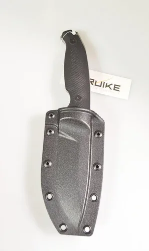 Vista 4 de RUIKE Cuchillo de hoja fija, negro, G10 (F118-B)