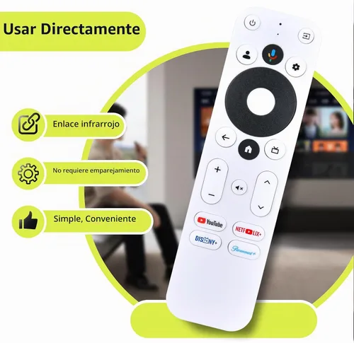 Vista 2 de Mando a distancia para Onn Google TV 4K Streaming Device 28078468