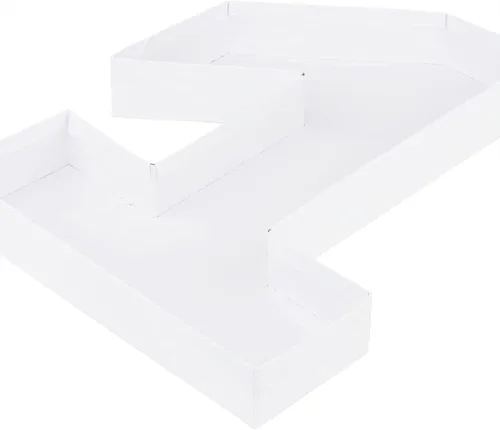 Vista 16 de Recipiente de papel de cartón rellenable de 12 "en forma de número de cartón para pastoreo de embutidos (0)
