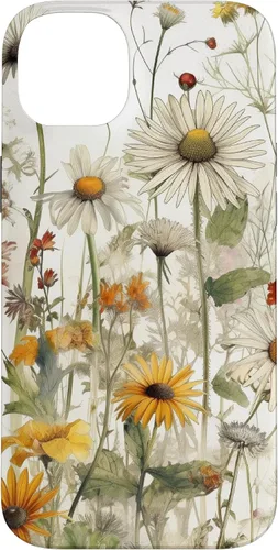 Vista 15 de Wildflowers Botanical Daisy Flowers Dandelion Dragonfly Case for iPhone 17