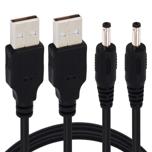 Vista 8 de [Paquete de 2 unidades de 0.8 ft USB 3.1 tipo C USB-C macho a CC 5.5X2.0.197 in macho Power Jack Extensión Cable adaptador de cable de carga