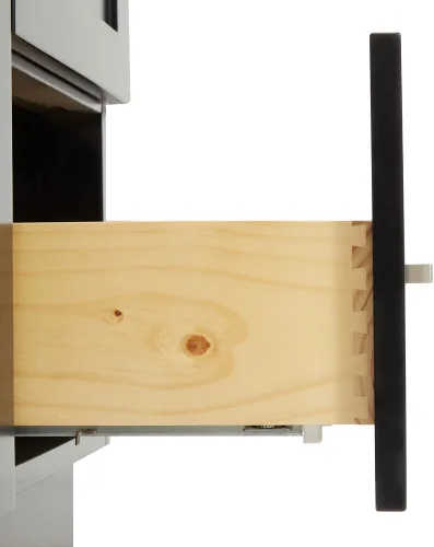 Vista 11 de ARIEL Hamlet - Mueble de baño de 54 pulgadas con fregadero, madera maciza, encimera de mármol italiano de Carrara de 1.5 pulgadas, fregadero
