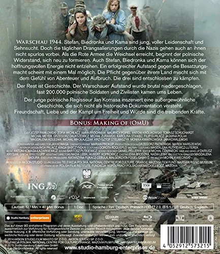 Vista 2 de Warsaw '44 (2014) ( Miasto 44 ) Blu-Ray, Reg.ABC Import - Germany