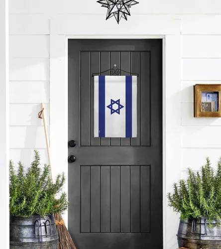 Vista 2 de Bandera de Israel Bandera de Israel Decoración de la Habitación Pequeña Decoración de la Tumba Interior Banner de Patio Exterior Casa Colgante