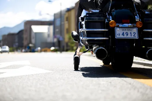 Vista 8 de GLK Tren de aterrizaje para motocicleta para Indian Roadmaster Cromo Titanio Ruedas de seguridad con extensión y retracción automática