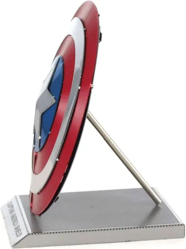 Vista 2 de Fascinations Metal Earth Marvel Captain America's Shield 3D Kit de modelo de metal
