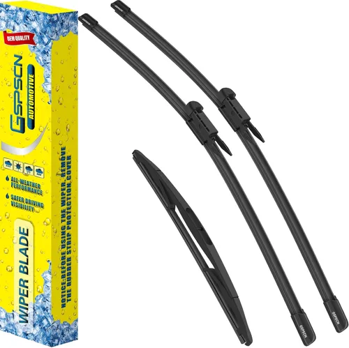 Vista 33 de GSPSCN 2 limpiaparabrisas de repuesto para Cooper R55, R56, R57, 2013, 2014, 2015, 19 + 18 pulgadas (juego de 2)