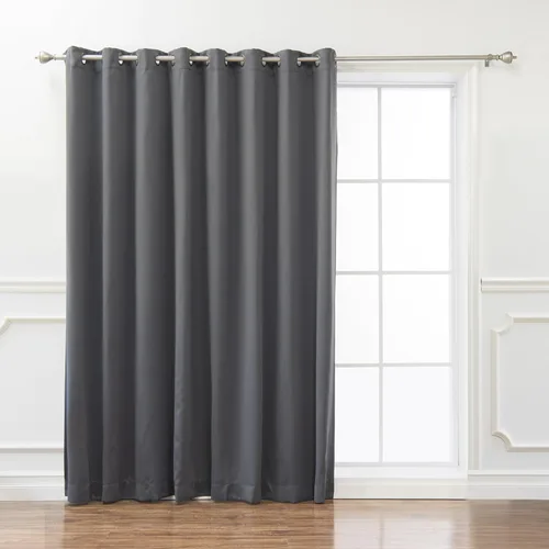 Vista 12 de Best Home Fashion Cortina térmica opaca con parte superior con ojales anchos Gris