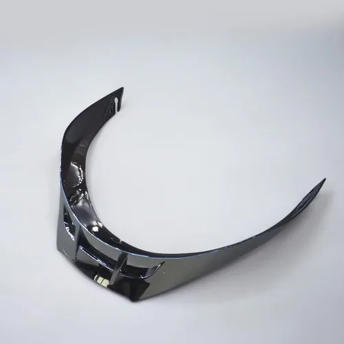 Vista 6 de Casco de motocicleta con borde trasero, protector de carcasa, visera, tiras de alerón de aire de carreras, cubierta de alerón para accesorios