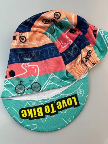 Vista 6 de Funny - Gorra de ciclismo de poliéster para ciclismo, forro de casco transpirable y absorción de sudor B11