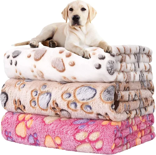 Vista 42 de Rezutan 1 paquete de 3 mantas para perros grandes, 41x31 pulgadas para mantas suaves y mullidas para mascotas y gatos de tamaño mediano, reversibles