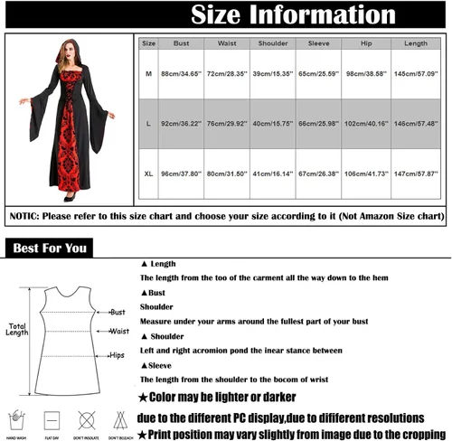 Vista 3 de Disfraces de talla grande para mujer, vestido de cosplay de Halloween
