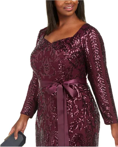 Vista 6 de R&M Richards Lentejuelas de corazón de talla grande para mujer