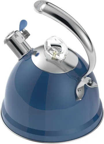 Vista 11 de Harriet Tetera para Estufa, Tetera Silbante de Acero Inoxidable de 2.5 Cuartos, Base de 3 Capas, Mango Ergonómico Único, Incluye Soporte para Olla