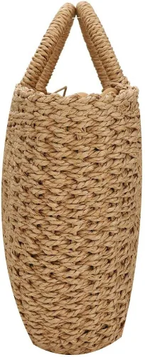 Vista 7 de Bolso de playa de verano para mujer, bolso de mano con asa superior, bolso de viaje de gran capacidad, bolso de mano tejido a mano, bolso grande