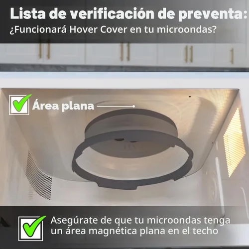 Vista 3 de [Usado] Hover Cover Cubierta magnética plegable contra salpicaduras, tapa transparente de 10 pulgadas para alimentos, sin BPA, protector de placa