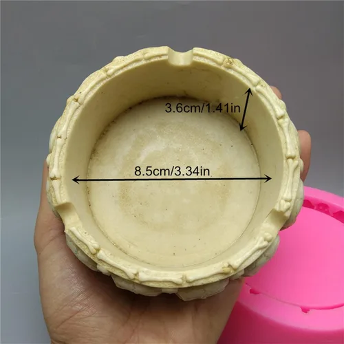 Vista 2 de Moldes de cemento para macetas, moldes de silicona para plantas, molde para portavelas, molde de resina epoxi, caja de almacenamiento de joyería