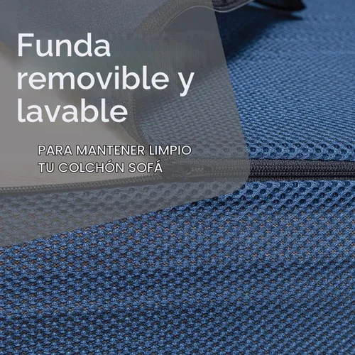 Vista 5 de Milliard Colchón triple y sofá cama para sala de estar, dormir, campamento Tamaño individual XL, silla plegable con funda lavable, sofá de suelo