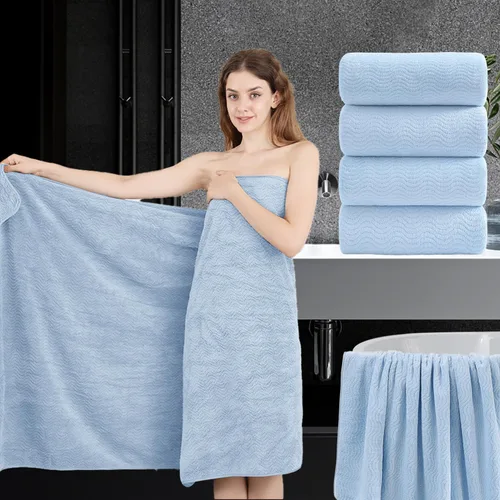 Vista 42 de Juego de toallas de baño de 8 piezas 2 toallas de baño grandes de gran tamaño, 2 toallas de mano y 4 paños Juego de toallas de baño ultrasuaves