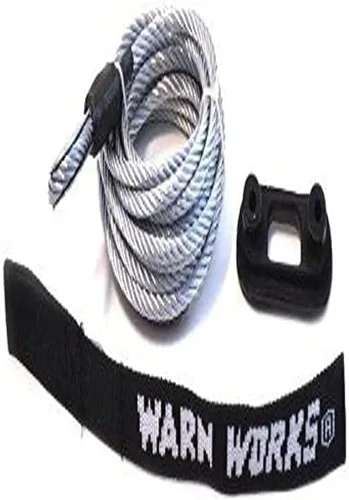 Vista 3 de WARN 76065 PullzAll - Accesorio de cabrestante eléctrico portátil: cable de acero galvanizado de repuesto con cable Hawse Fairlead, 7/32