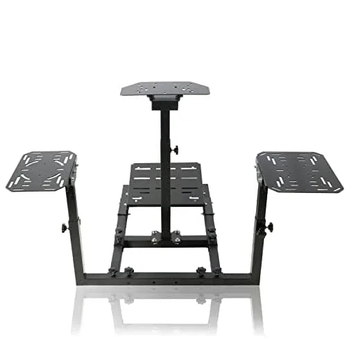 Vista 8 de Gazzyt Flight Racing Simulator Stand with Multiple Shift Panels Fit for Logitech G29 G920 G923,Thrustmaster X52 X56,Fanatec,Hotas Warthog,racing