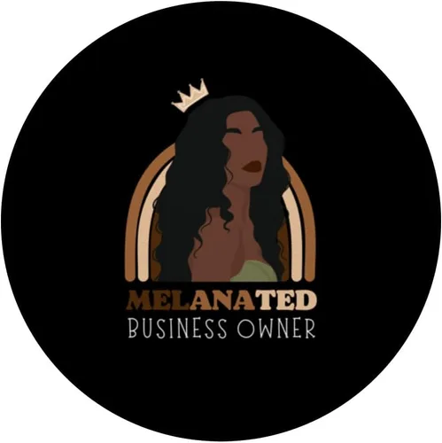 Vista 3 de Melanated Business Owner Black Woman Pride African PopGrip intercambiable American PopSockets