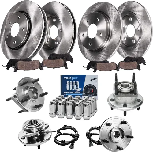 Vista 12 de Detroit Axle - Rotores de freno para Nissan NV2500 NV3500 NV1500 NV1500 2012-2021, repuesto de rotores de freno de disco: rotor delantero de 14.17