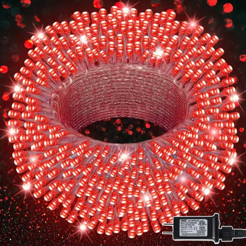 Vista 14 de LJLNION Guirnalda de 300 luces LED para exteriores e interiores, luces de Navidad súper brillantes extra largas de 98.5 pies, 8 modos