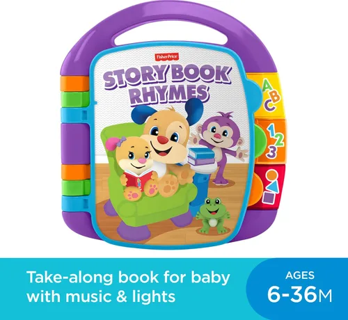 Vista 2 de Fisher-Price Ríe y aprende libro de historias con rimas