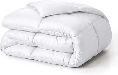 Vista 14 de Superior Edredón de microfibra cepillada sólida, ropa de cama alternativa al plumón, reversible, peso medio, esponjoso, decorativo, funda para Negro
