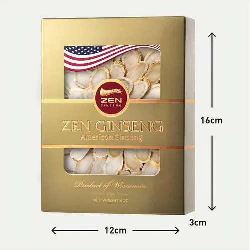 Vista 7 de Zen Ginseng American Wisconsin - Rebanadas de ginseng, ginsenósido de alta potencia, mejora el estado de ánimo, la memoria y la concentración