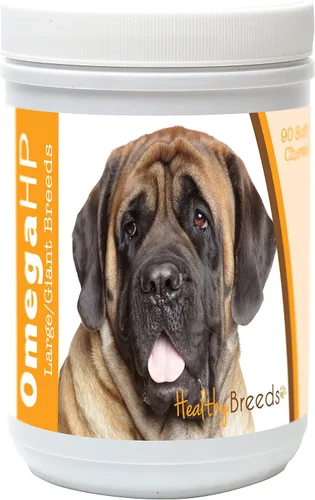 Vista 105 de Healthy Breeds Affenpinscher Omega HP - Masticables suaves para piel y pelaje, 60