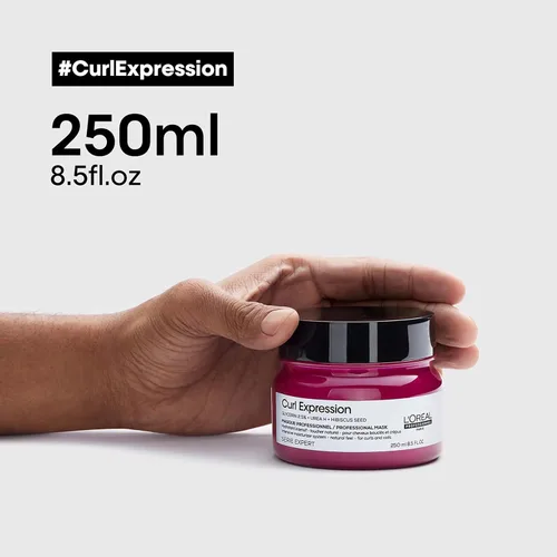 Vista 5 de L'Oréal Professionnel Paris Mascarilla Curl Expression - Hidrata y desenreda para tipos de cabello rizado y enrollado, añade brillo, sin parabenos