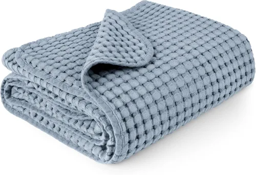 Vista 10 de Konssy Manta de Bebé de Gofre - Suave y Acogedora Manta de Arrullo para Guardería, Manta Ligera para Niños Pequeños para Niños y Niñas, Ideal