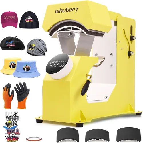 Vista 8 de Whubefy Prensa térmica de 15 x 15 pulgadas, máquina de prensa deslizante para camisetas con 3 modos preestablecidos, calentamiento rápido de doble