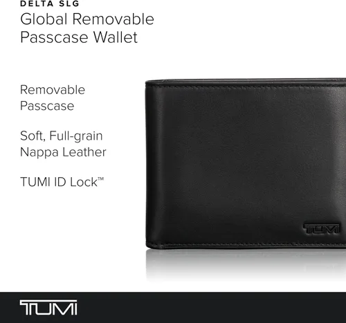 Vista 2 de TUMI - Delta Global Cartera extraíble con cerradura de identificación RFID para hombres - Negro, Negro