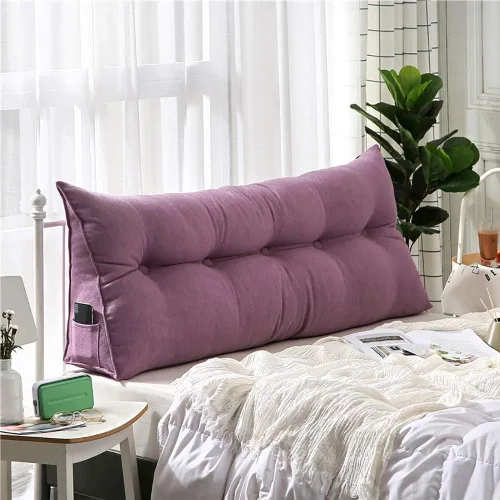 Vista 7 de HHXX Almohada de respaldo de cama, cojín de cuña triangular, respaldo tapizado para cabecero, soporte para sentarse en la cama, soporte de respaldo