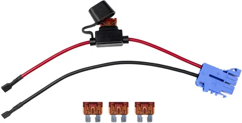 Vista 6 de SefePoder Conector de arnés de cable de repuesto compatible con batería de Power Wheels de 12 voltios, cable de 12AWG con fusible, baterías de litio