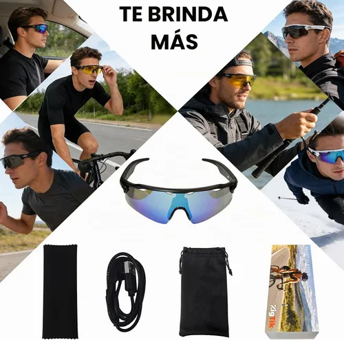 Vista 9 de Lentes de sol Bluetooth para hombres y mujeres, lentes inteligentes con altavoces de oreja abierta, asistente de voz, control táctil, lente