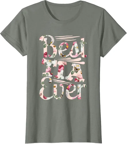 Vista 14 de Camiseta para mujer con texto en inglés "Best Tia Ever" Negro