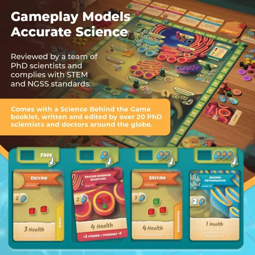 Vista 6 de Cytosis: Un Juego de Mesa de Biología Celular Un Juego de Mesa de Estrategia Científicamente Preciso Sobre la Construcción de Proteínas