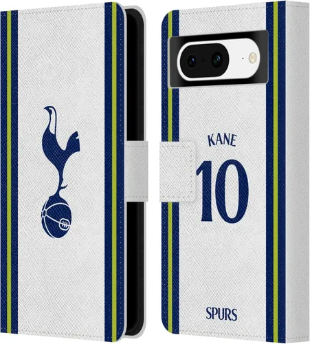 Vista 11 de Head Case Designs Officially Licensed Tottenham Hotspur F.C. Cristian Romero 2022/23 Players Home Kit Leather Wallet Case Compatible with Google