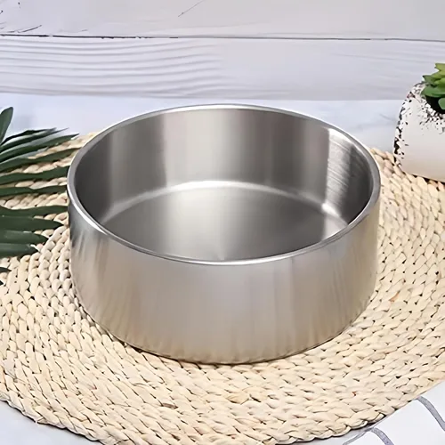 Vista 8 de Cuencos de acero inoxidable de doble pared para perro, 32 onzas, 64 onzas, platos antideslizantes sin BPA para mascotas, cuenco para comida y agua