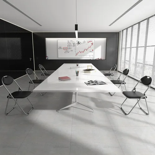 Vista 9 de Paquete de 6 sillas plegables, sillas plegables con asientos y respaldo acolchados, asa de transporte, asiento comercial portátil, sillas de fiesta