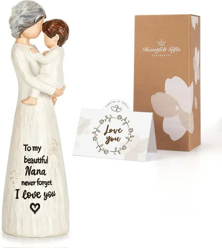 Vista 8 de Regalos para nuevos padres para parejas, regalos para nuevas madres para mujeres, una familia de tres figuras, regalo para mamá y papá por primera