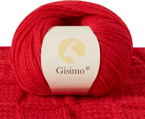 Vista 28 de 100% lana merino para tejer y ganchillo, hilo lujoso y suave de 6 cabos para tejer y crochet a mano, 1.76 oz/50 g, 127 yardas/116 metros