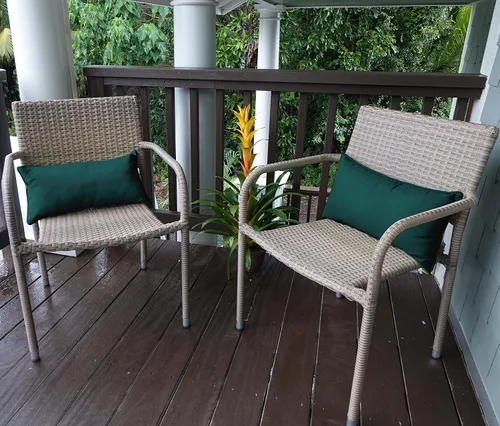 Vista 57 de Funda de almohada lumbar de tela de poliéster para interiores y exteriores, impermeable, rectangular, para todo tipo de clima, para muebles