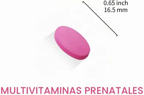 Vista 6 de LOVITA Vitaminas prenatales, hierro 27 mg, 180 tabletas vegetarianas