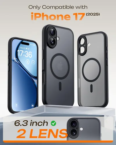 Vista 250 de TOCOL Funda para iPhone 11, compatible con Magsafe, protección completa de cámara, imanes integrados, protección contra caídas, funda translúcida