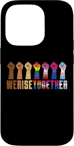 Vista 17 de We Rise Together Black LGBT Raised Fist Pride Equality Gift Case for iPhone 17